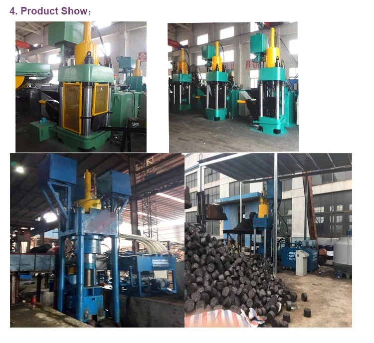 Hydraulic Steel Copper Aluminum Scrap Iron Shaving Briquetting Turnings Block Moulding Machine