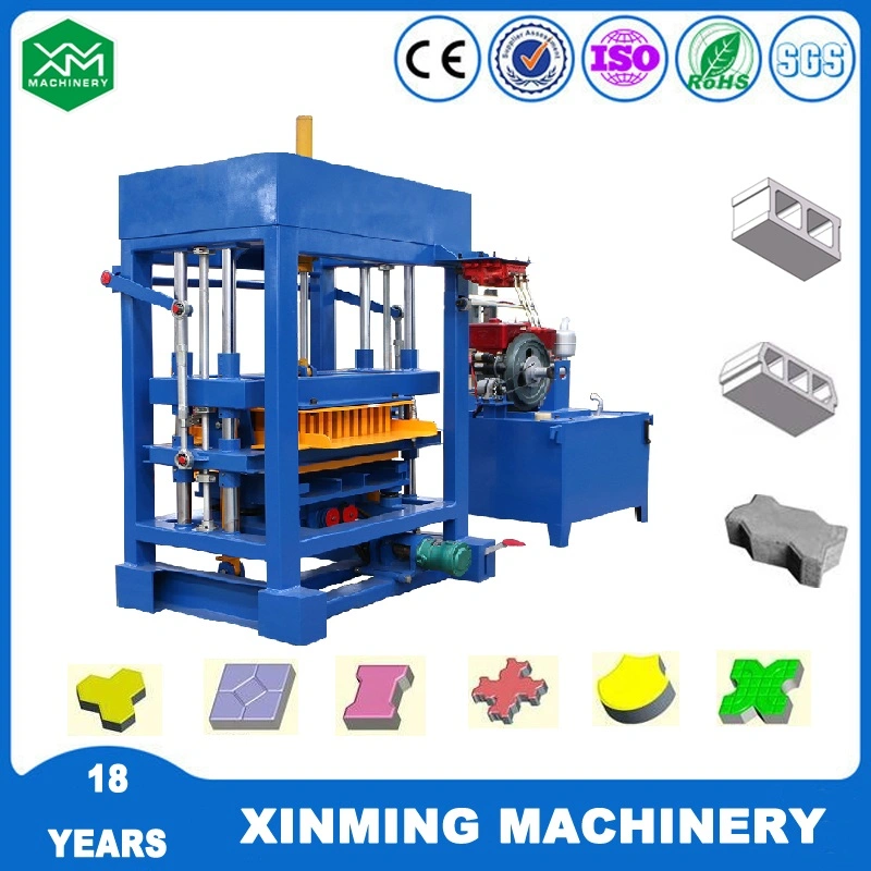 Commercial Use Block Making Machine Qt 4-30 Make Bricks, Stone by Concrete Cement or Any Other Materials